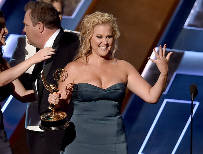 Amy Schumer skaust upp á stjörnuhiminninn í kvikmyndinni Trainwreck.