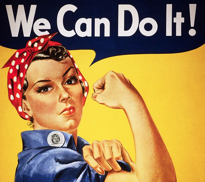 Naomi Parker Farley þekkja flestir sem Rosie the Riveter.