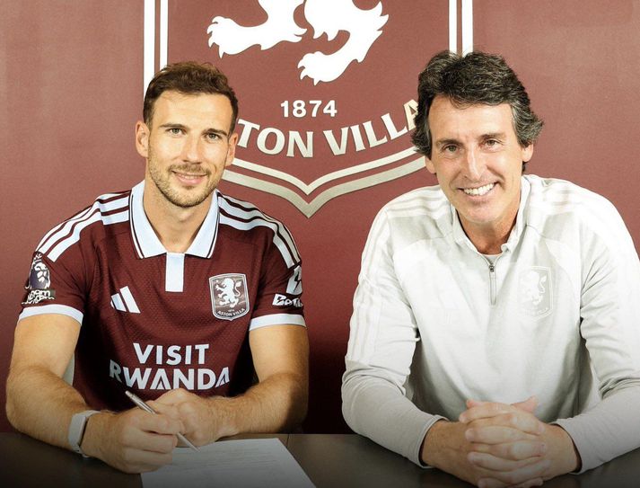 Leon Goretzka er fluttur til Birmingham og klár í slaginn með Aston Villa.