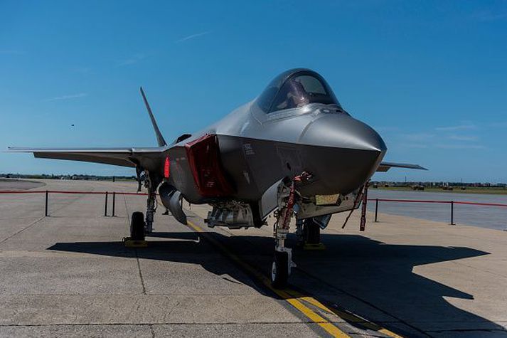 F-35 flugvélar eru notaðar af ítalska flughernum hér á landi.