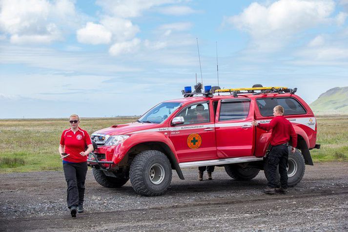 Björgunarsveitarmenn á ferð.