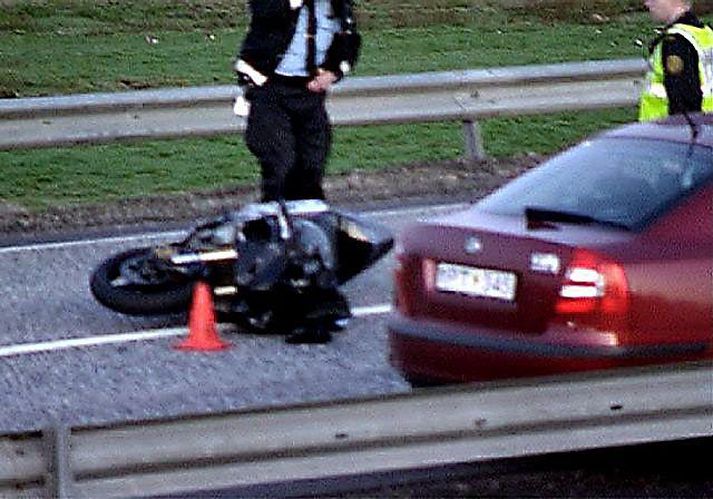 Umræða um ofsaakstur vélhjólamanna var í hámæli í samfélaginu þegar slysið varð.Mynd/stöð 2