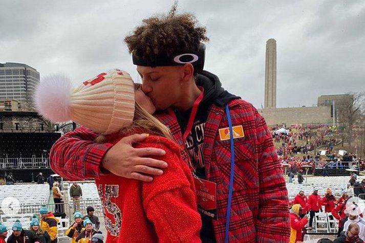Patrick Mahomes og Brittany Lynn Matthews hafa verið lengi saman.