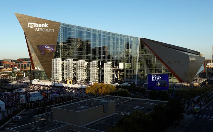 Hinn stórhættulegi US Bank Stadium.