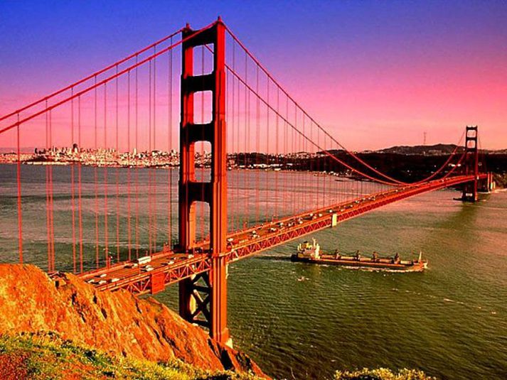 Golden Gate brúin í San Francisco.