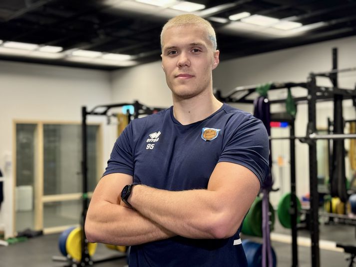 Tryggvi Garðar Jónsson varð tvöfaldur meistari með karlaliði Fram í handbolta á nýafstöðnu tímabili. Hann heldur nú út í atvinnumennskuna. 