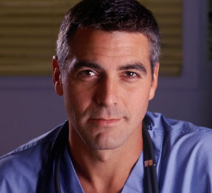 George Clooney sem dr. Doug Ross í bráðamóttökusápunni Bráðavaktinni.