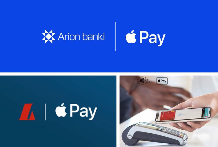 Arion banki og Landsbankinn bjóða viðskiptavinum sínum að skrá greiðslukort sín í Apple Pay.