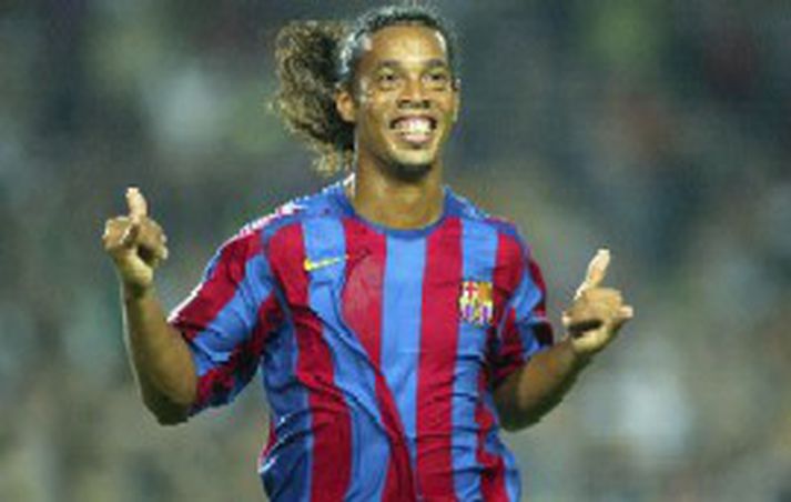 Ronaldinho var í miklu stuði í gær