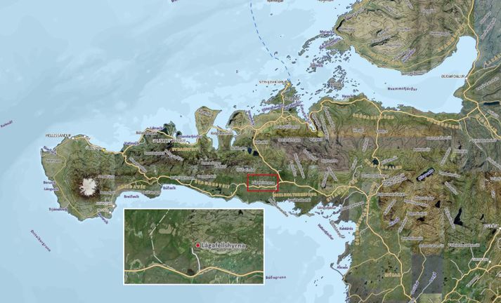 Syðra-Lágafell 1 er staðsett á sunnanverðu Snæfellsnesi, rétt við Lágafellshyrnu.