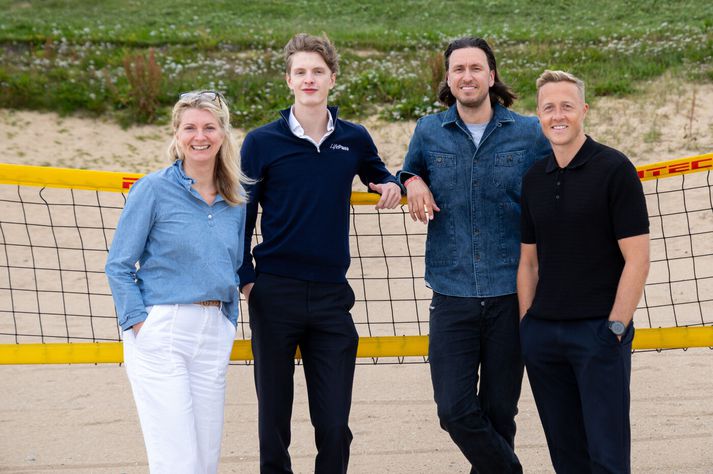 Hin fjögur fræknu á bakvið LifePass Iceland appið: Valerie Christine, Lucas Bures-Bönström, Victor Guðmundsson læknir og Elvar Páll Sigurðssonfyrrverandi knattspyrnumaður.
