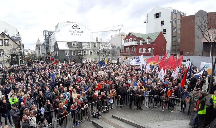 Heilt yfir virðist hækkun ráðstöfunartekna hafa haldið í við verðbólgu á fyrstu mánuðum ársins. 