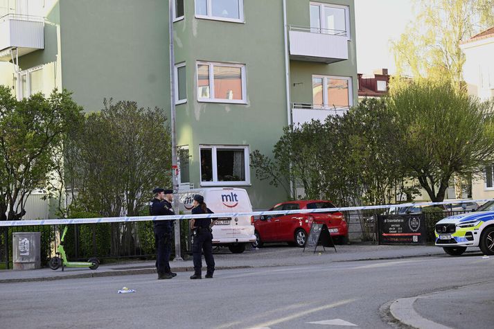 Árásin átti sér stað inni á rakarastofu við Vaksala-torg í Uppsölum á þriðjudaginn. 