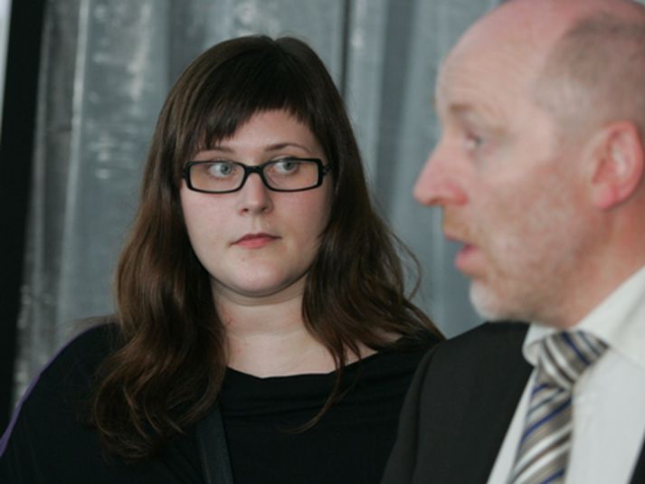 Auður Lilja sést hér með formanni flokksins, Steingrími J. Sigfússyni.