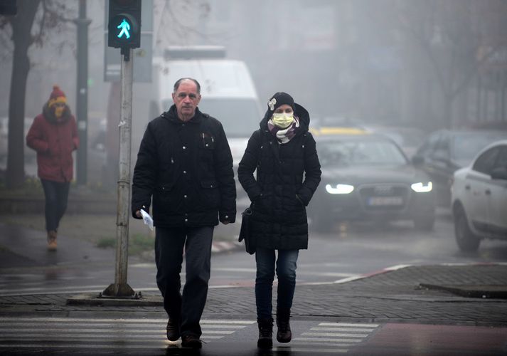 Ríkisstjórn Makedóníu segir mengunina að mestu vera til komna vegna þess hve margar fjölskyldur brenna við til að hita heimili sín.