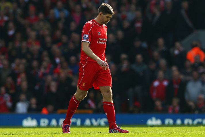 Steven Gerrard verður ekki með í kvöld vegna leikbanns.