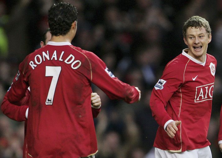 Ronaldo var númer sjö er hann lék með Manchester United frá 2003 til 2009.