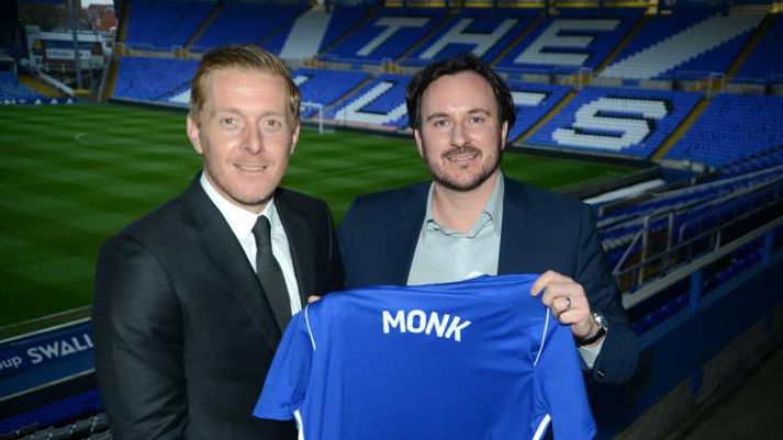 James Featherstone ásamt Garry Monk.