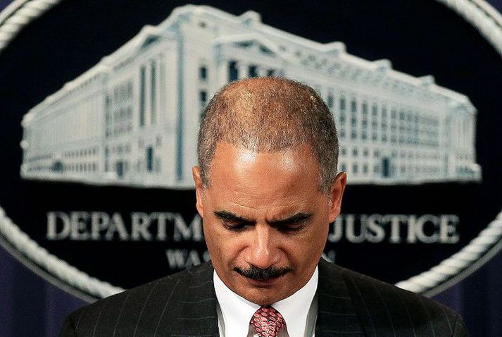 Eric Holder dómsmálaráðherra Bandaríkjanna. nordicphotos/AFP