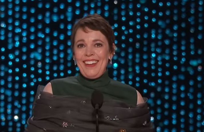 Olivia Colman vann verðlaun fyrir besta  leikkona í aðalhlutverki.