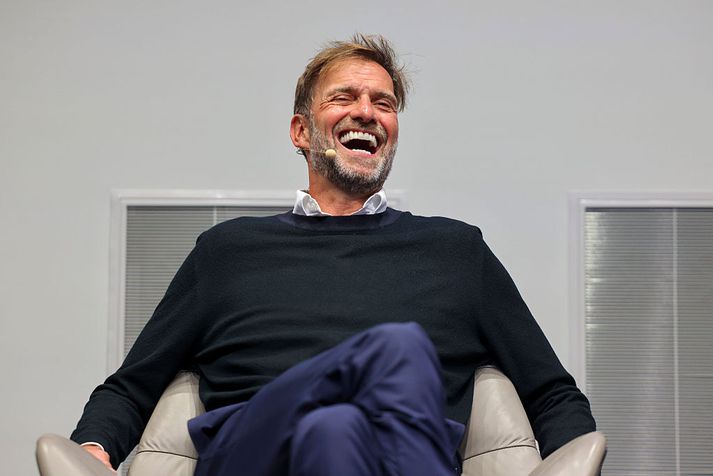 Jürgen Klopp hlær mögulega bara að fréttunum frá Ítalíu.