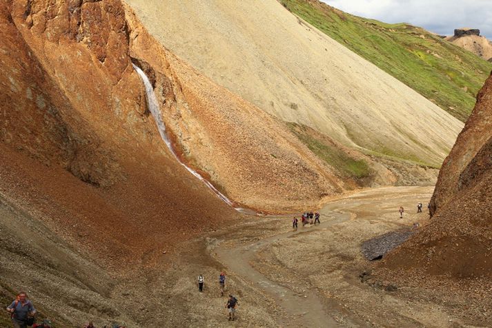 Stærsta líparítsvæði landsins er á Torfajökulssvæðinu.