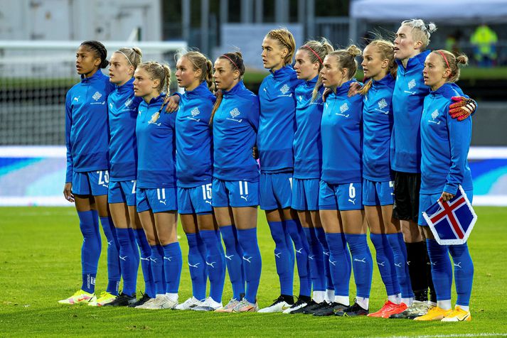 Íslenska landsliðið hóf undankeppni HM á 2-0 tapi gegn Evrópumeisturum Hollands.