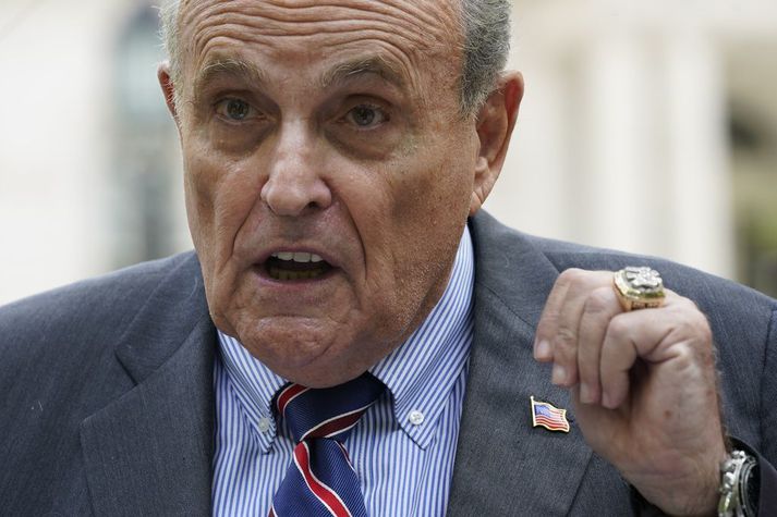 Rudy Giuliani var persónulegur lögmaður Donalds Trump og áður borgarstjóri New York.