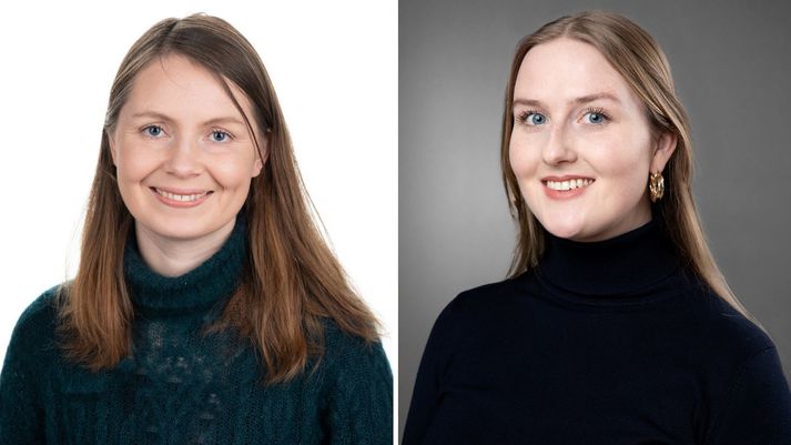 Guðríður Lára Þrastardóttir og Aldís Mjöll Geirsdóttir.