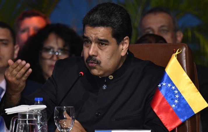 Nicolas Maduro er forseti Venesúela.