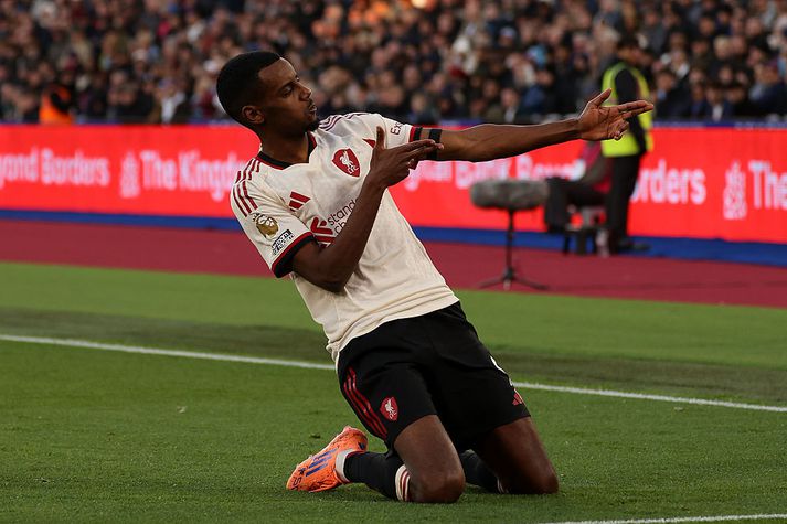 Alexander Isak er loksins kominn á blað með Liverpool