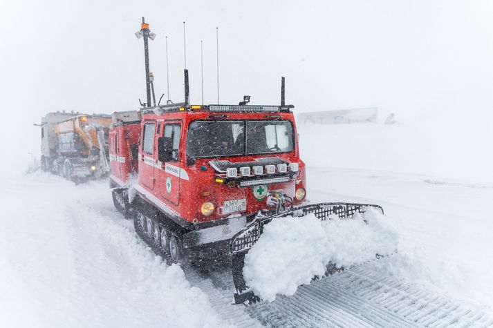 Í kortunum er snjókoma og skafrenningur.