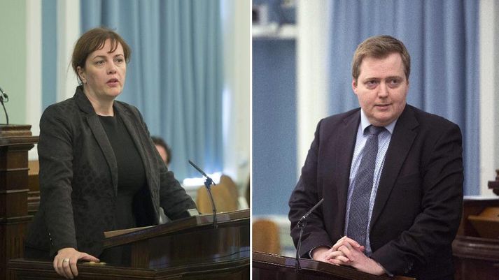 Svandís Svavarsdóttir var ein þeirra sem spurði Sigmund út í efni frumvarpsins.