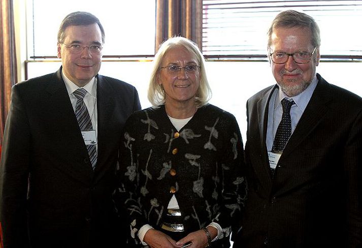 Leila Freivalds á fundi utanríkisráðherra Norðurlandanna í októberlok.