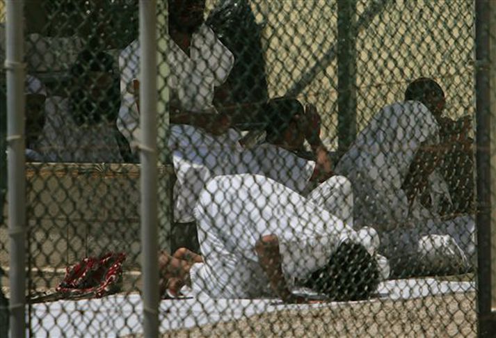 Frá fangabúðunum á Guantanamo-flóa.
