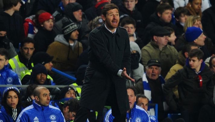Andre Villas-Boas við hliðarlínuna í dag.