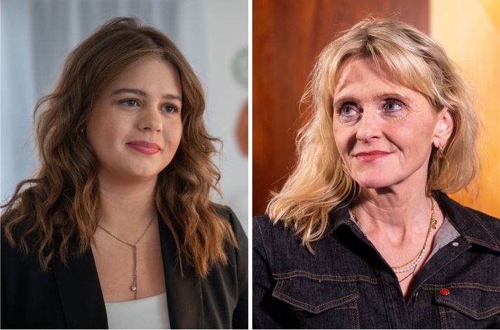 Magnea Gná Jóhannsdóttir, borgarfulltrúi Framsóknar, og Heiða Björg Hilmisdóttir borgarstjóri.