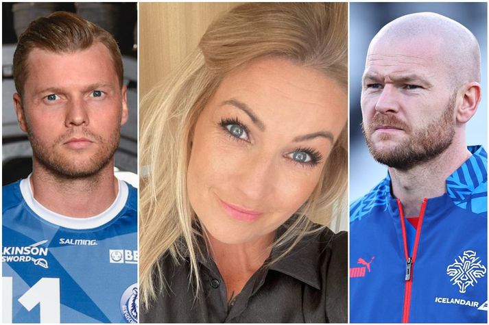 Systkinin Arnór Þór Gunnarsson, Tinna Björg Malmquist Gunnarsdóttir og Aron Einar Gunnarsson