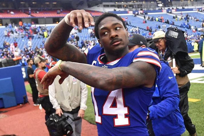 Stefon Diggs hjá Buffalo Bills er í hópi bestu útherja NFL deildarinnar.