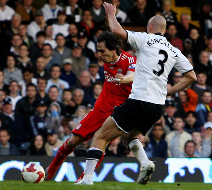 Yossi Benayoun var hetja Liverpool-liðsins í dag.