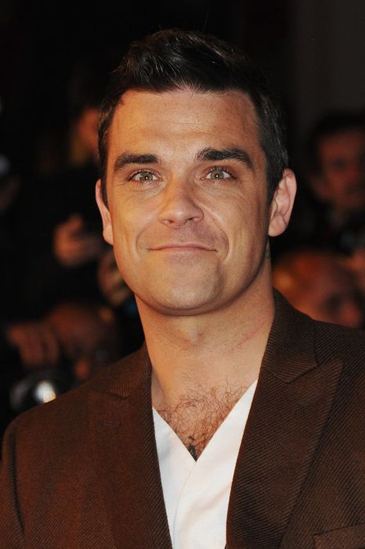 Popparinn Robbie Williams á von á dóttur.