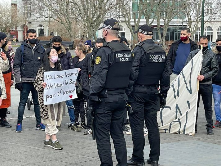 Oft hefur verið boðað til mótmæla á undanförnum árum þegar vísa hefur átt hælisleitendum úr landi.