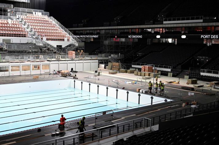 Svona var umhorfs á Paris La Défense Arena þann 12. júní