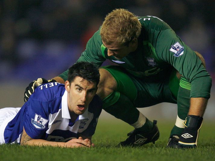 Joe Hart og Liam Ridgewell stóðu sig vel í dag.