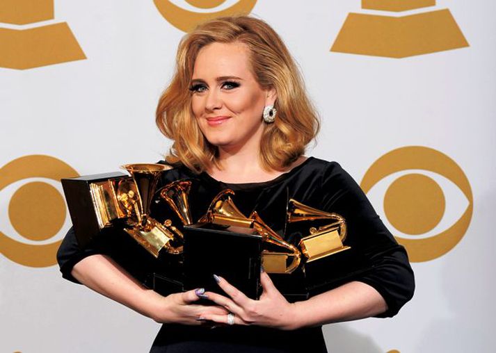 Adele vann til sex Grammy-verðlauna um síðustu helgi.