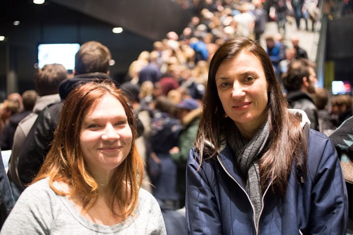 Hinar eldhressu Jill Casavant og Natalie Spaeth frá Atlanta.
