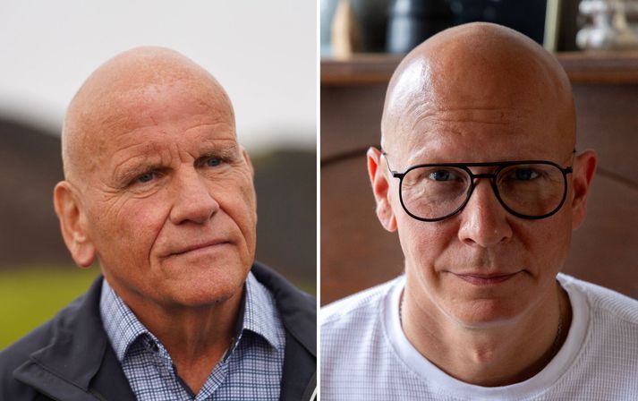 Páll Magnússon, forseti bæjarstjórnar Vestmannaeyja, og Ólafur Egill Egilsson, formaður Félags leikstjóra á Íslandi, eru ekki beint sammála um áform ríkisstjórnarinnar um stækkun Þjóðleikhússins.