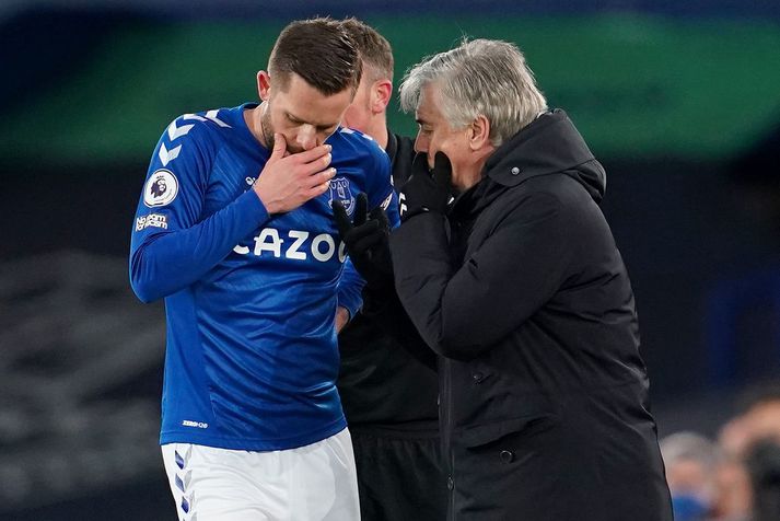 Gylfi hefur spilað sig í náðina hjá Carlo Ancelotti, stjóra Everton.