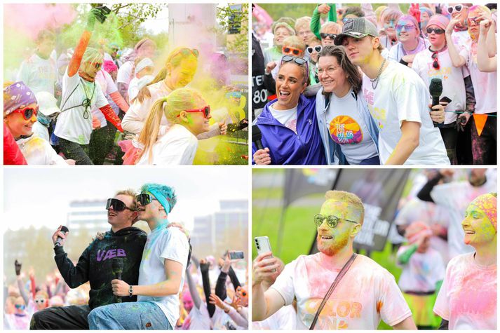 Litahlaupið, eða Color Run, fór fram liðna helgi.