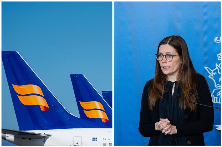 Forsætisráðherra segist ekki gera ráð fyrir því að ríkið gangi inn í eignarhald Icelandair Group.